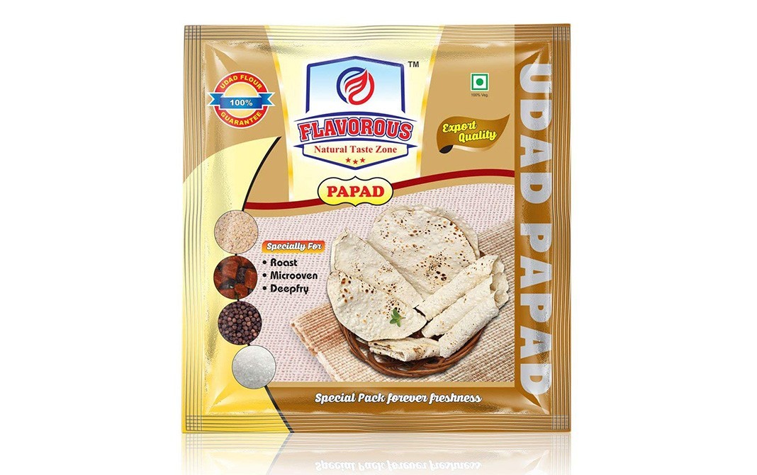 Flavorous Udad Papad    Pack  250 grams
